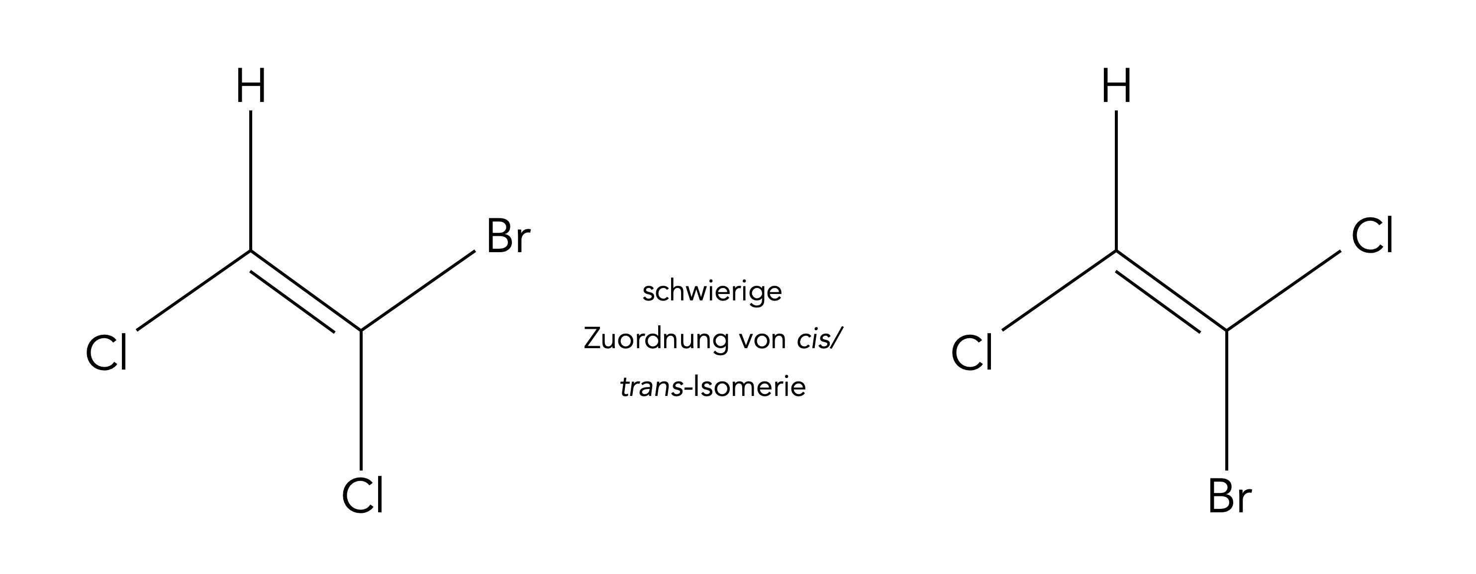 Ein komplizierterer Fall von cis/trans-Isomerie