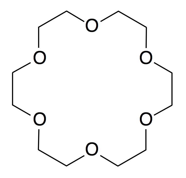Strukturformel des Kronenethers [18]-Krone-6