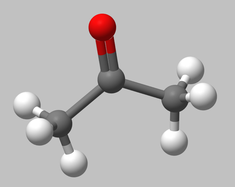 Molekuelmodell des Acetons