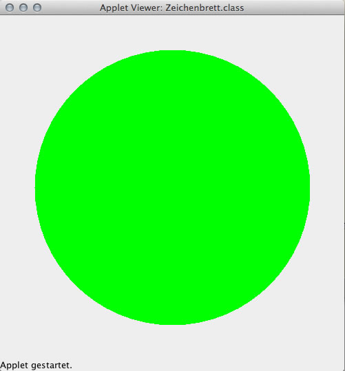 Ein farbiges Oval ohne Rand