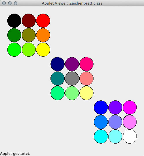 Drei 9erP&auml;ckchen mit 27 verschiedenen Farben
