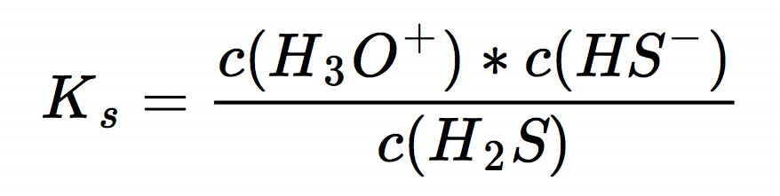 Gleichung zur Berechnung des KS-Wertes