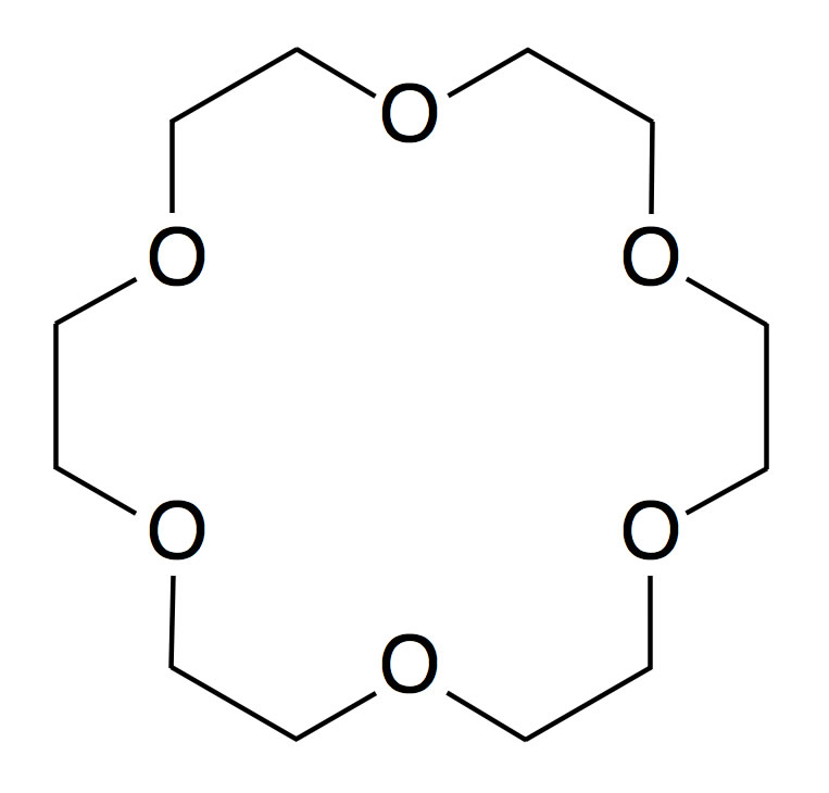 Strukturformel des Kronenethers [18]-Krone-6