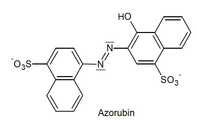 Der Azofarbstoff Azorubin