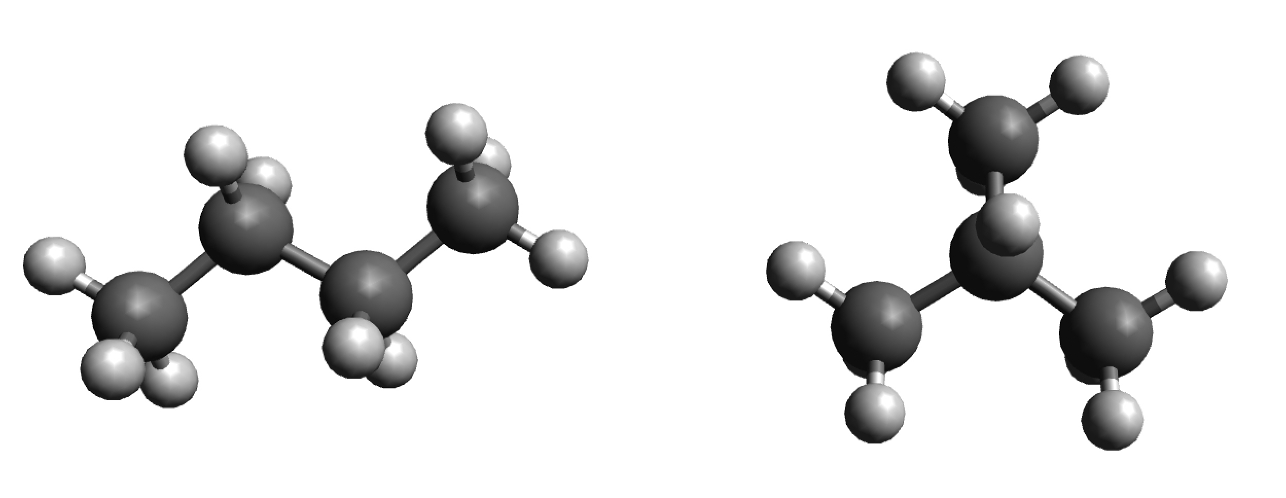 Die beiden Butan-Isomere