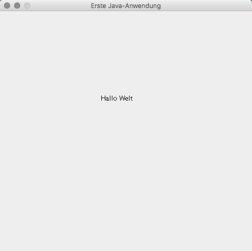 Eine einfache Hallo-Welt-Anwendung