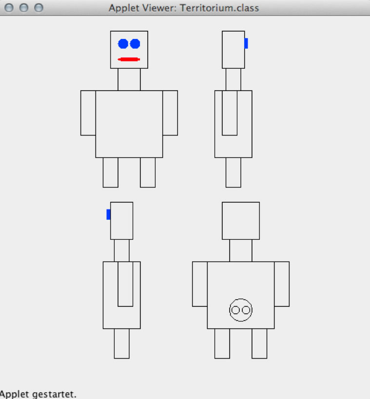 Die vier Ansichten eines Roboters
